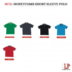 HC21 Honeycomb Short Sleeve Polo